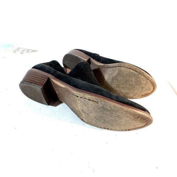 Sam Edelman Pryce Black Suede Ankle Boots Size 7.5 - Picture 7 of 9